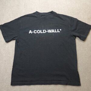 ACW A Cold Wall Shirt Medium Black Spellout Made in Portugal